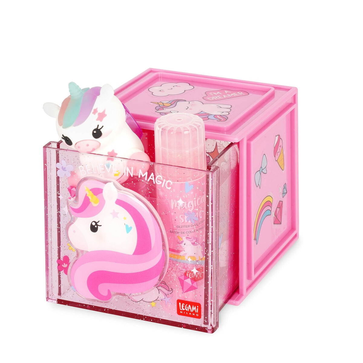 Legami - Stackable Desk Storage Box - Cutie Cube