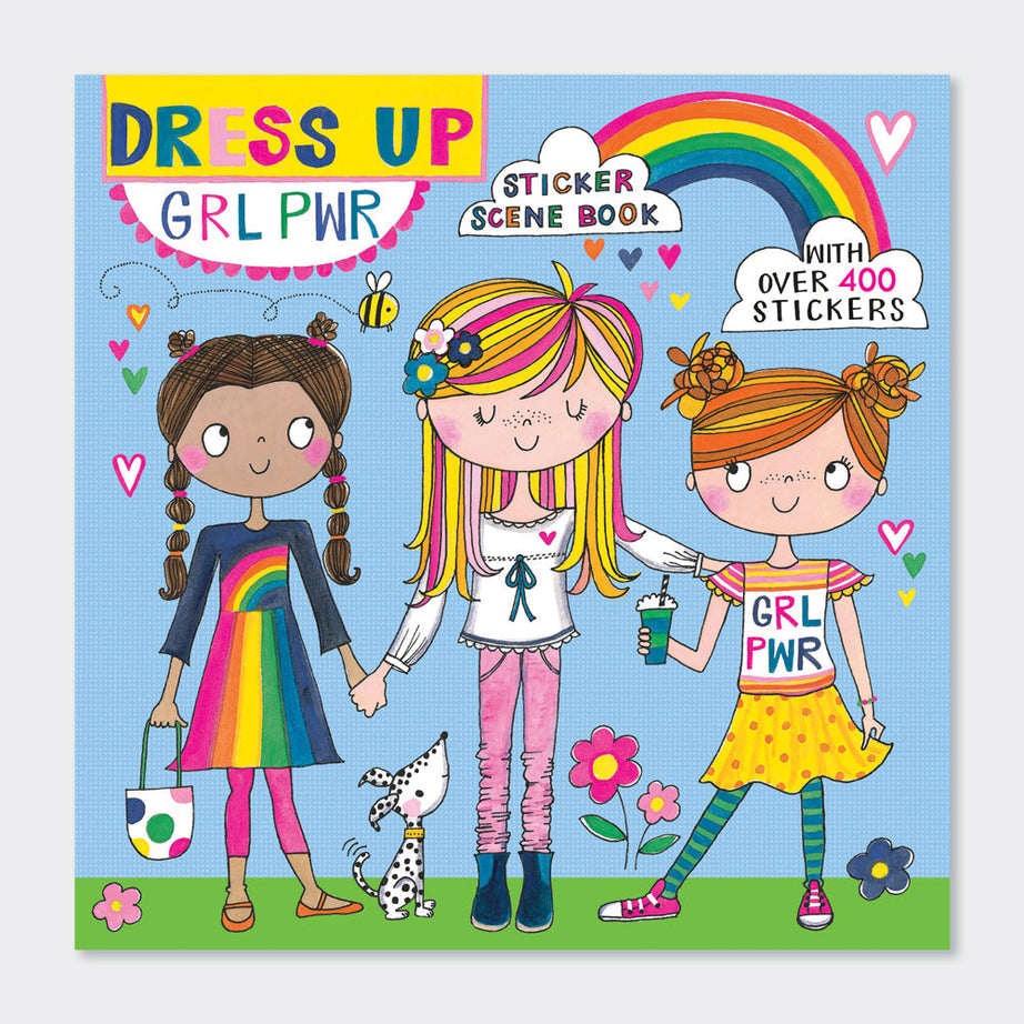 Rachel Ellen - Girl Power Sticker Scene Coloring and Activity Book