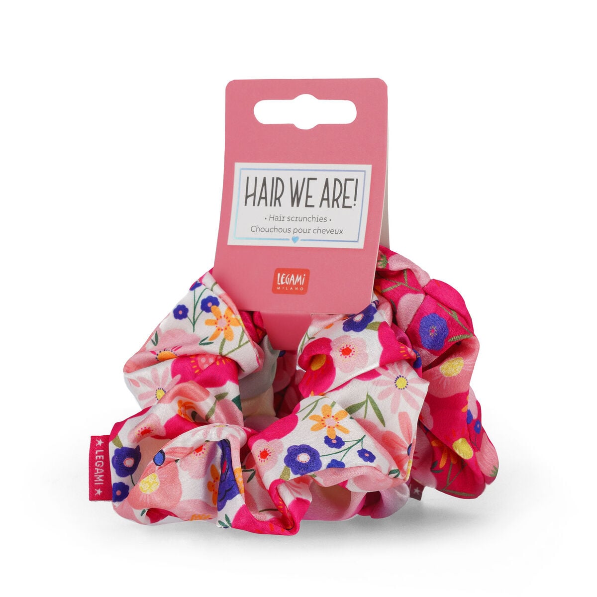 Legami - 3-Pack Floral Hair Scrunchies - Hair We Are!