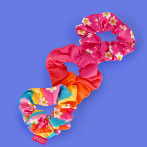 Legami - 3-Piece Set Daisy Hair Scrunchies - Hair We Are!