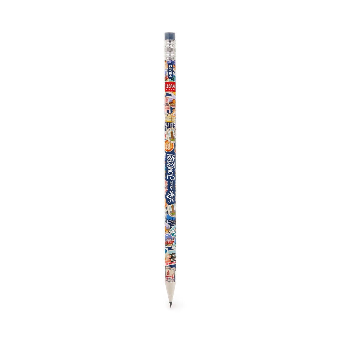 Legami - Recycled Paper Pen - I Used to be a Newspaper - Travel Stickers