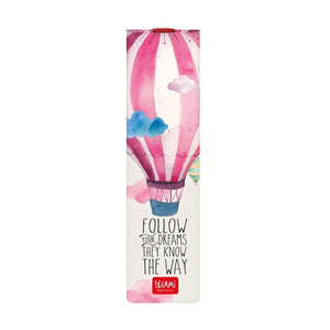 Legami - Illustrated Bookmark with Elastic Band - Hot Air Balloon - Bookmark