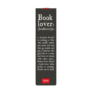 Legami - Illustrated Bookmark with Elastic Band - Book Lover, Read to Live - Bookmark