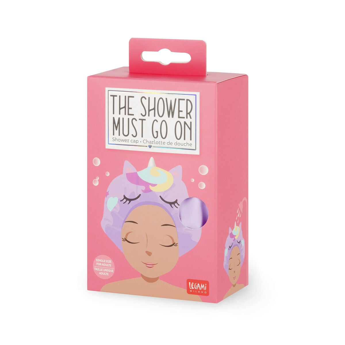 Legami - Unicorn Shower Cap - Shower Must Go On