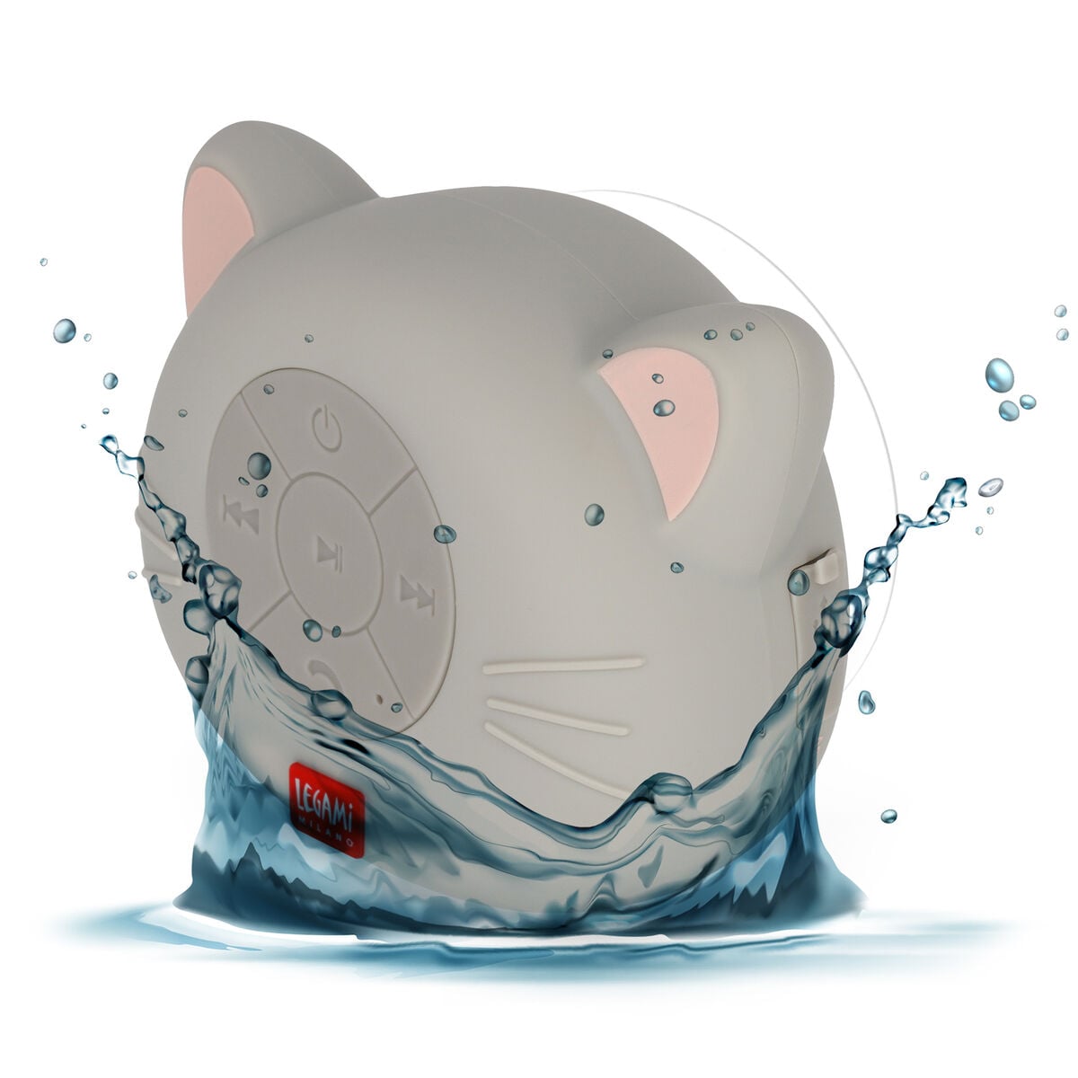 Legami - Kitty Water-Resistant Bluetooth® Hands-Free Speaker - Singing In Shower