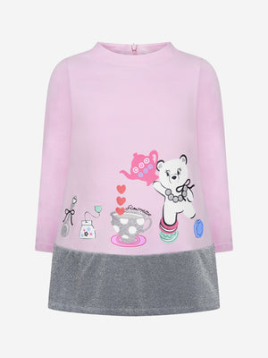 Simonetta Girls & Silver Glitter Dress