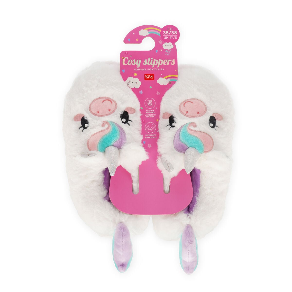 Legami - Slippers - Unicorn Medium - Cosy Slippers