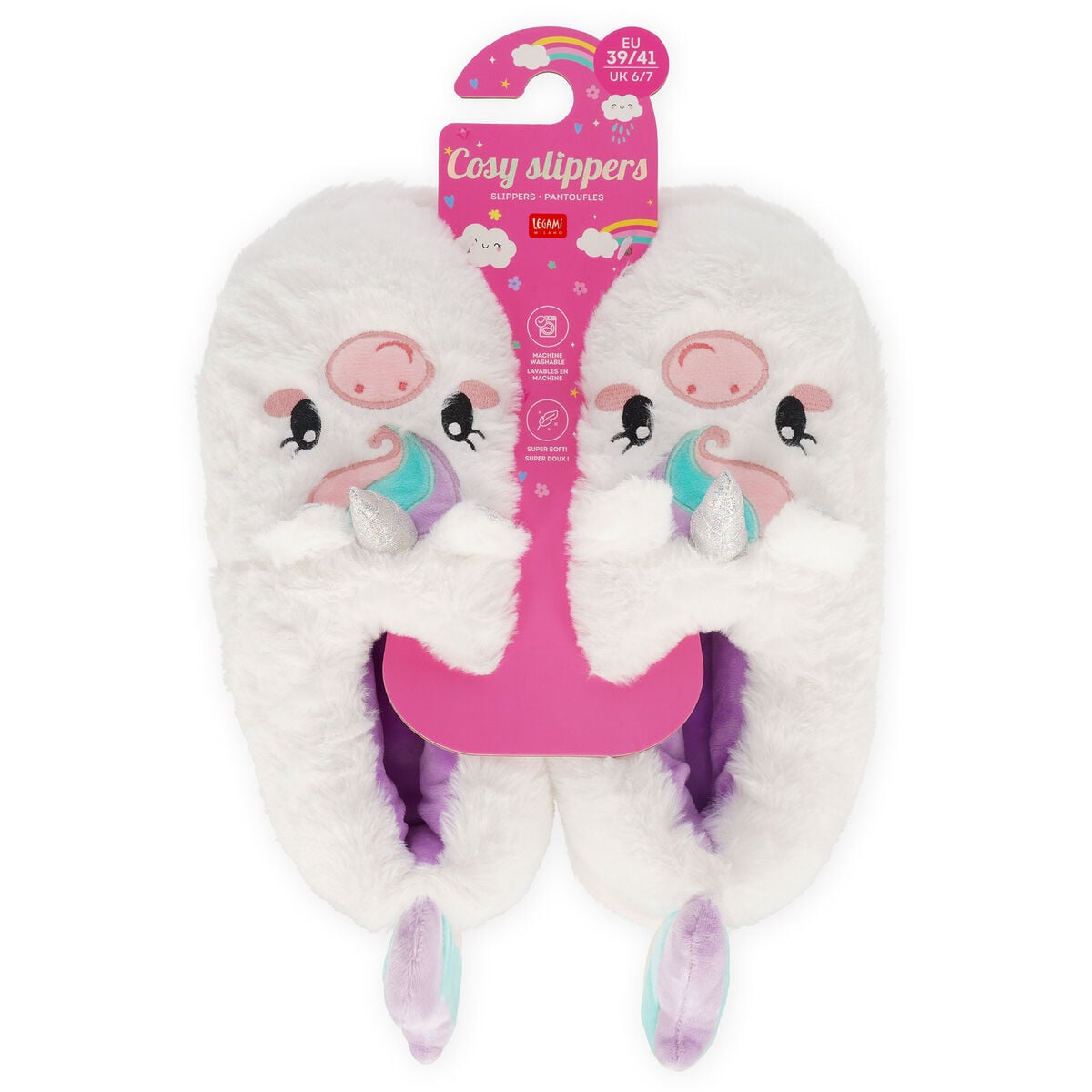 Legami - Slippers - Unicorn Medium - Cosy Slippers