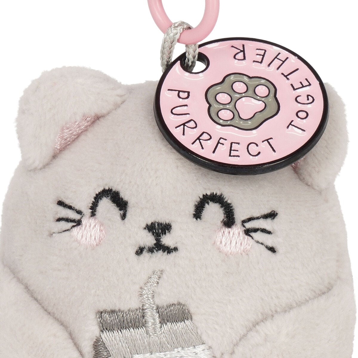 Legami - Kitty Plush Toy Keychain - Tiny Super Soft!