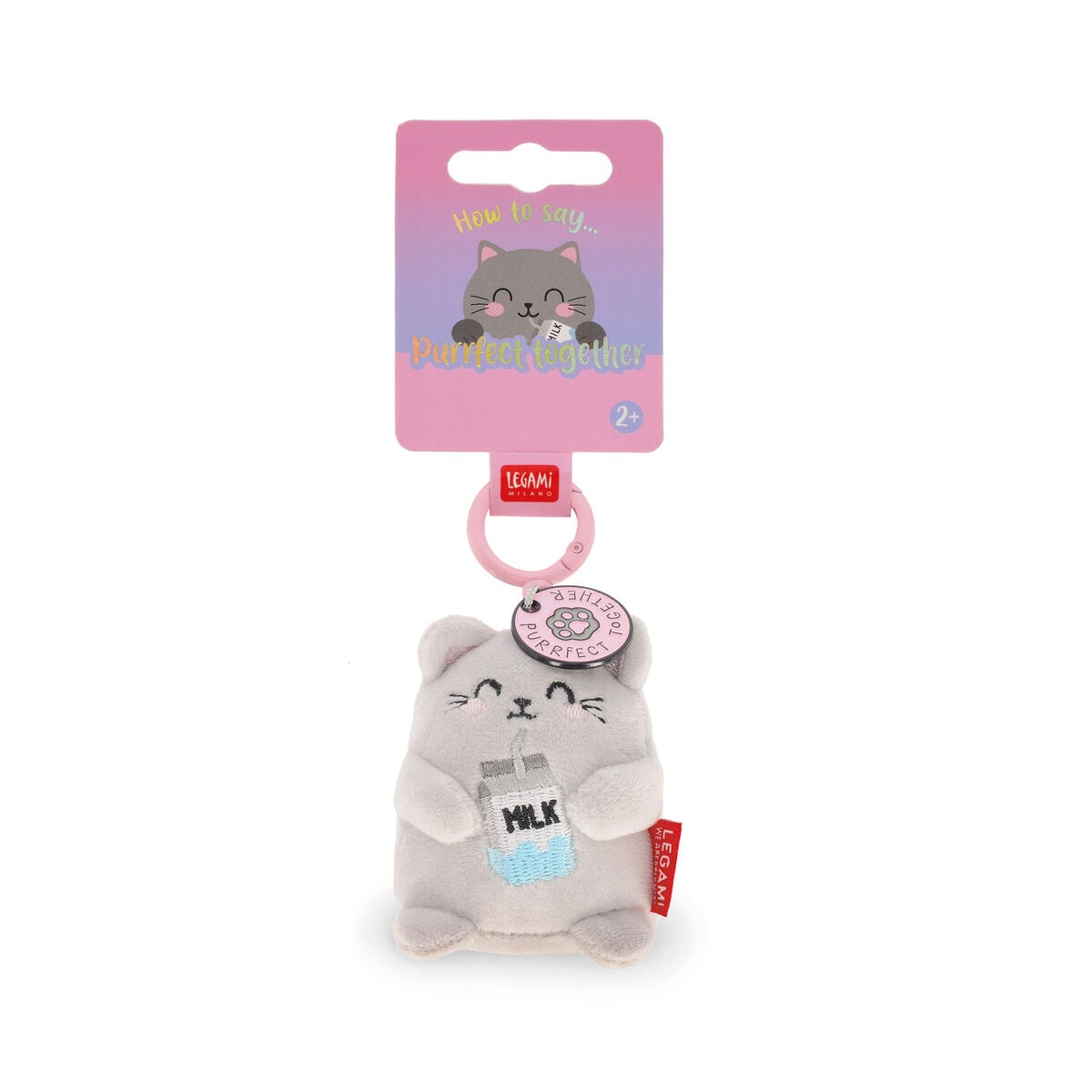 Legami - Kitty Plush Toy Keychain - Tiny Super Soft!