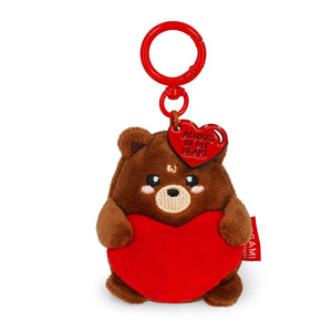 Legami - Teddy Bear Plush Keychain - Tiny Super Soft!