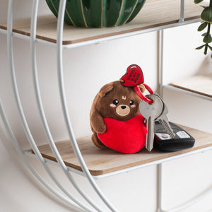 Legami - Teddy Bear Plush Keychain - Tiny Super Soft!