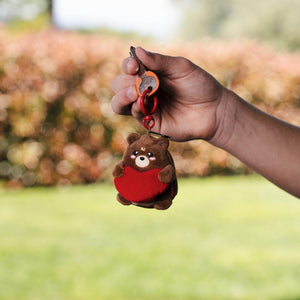 Legami - Teddy Bear Plush Keychain - Tiny Super Soft!