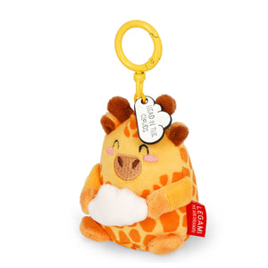 Legami - Giraffe Plush Toy Keychain - Tiny Super Soft!
