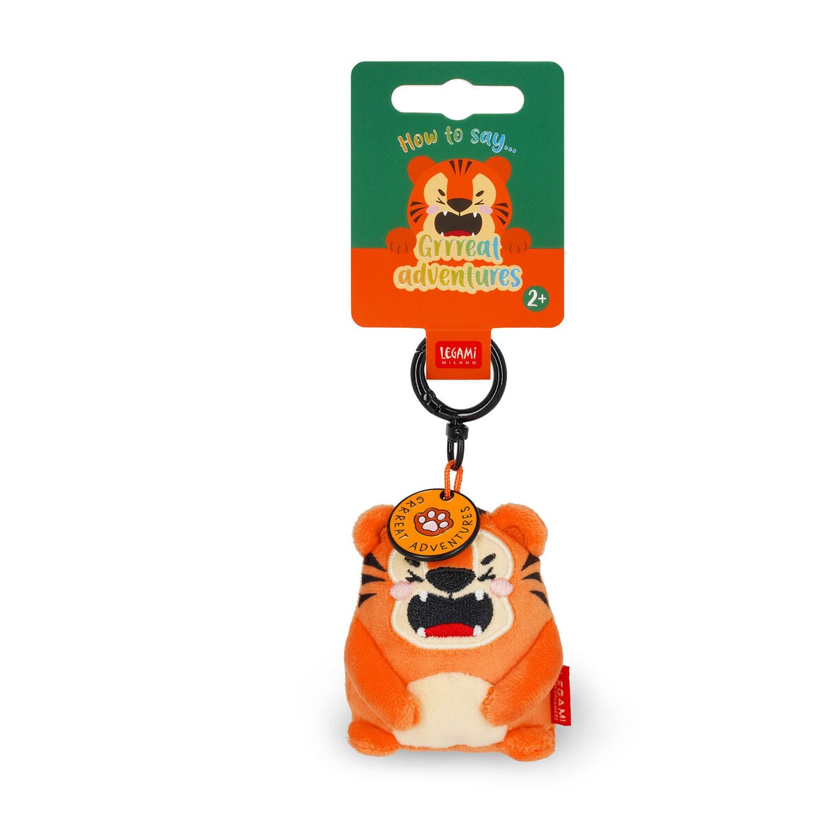 Legami - Tiger Plush Toy Keychain - Tiny Super Soft!