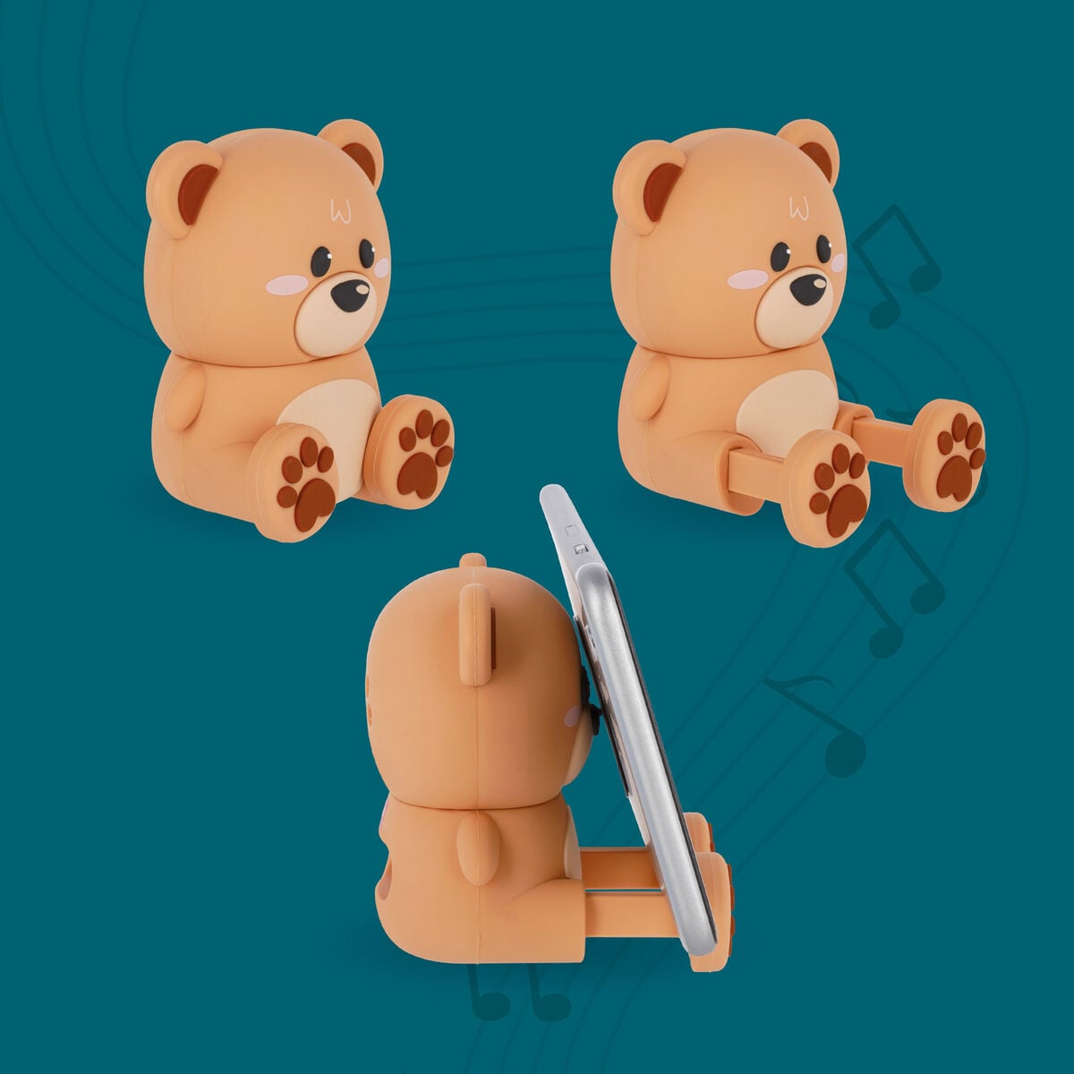Legami - Ayıcık Kablosuz Smartphone Standı ile Speaker - Sound Cuteness