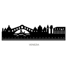 Legami - Ruler with Venice Skyline - Follow Skyline