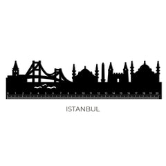 Legami - Ruler with Istanbul Skyline - Follow Skyline