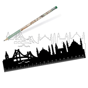 Legami - Ruler with Istanbul Skyline - Follow Skyline