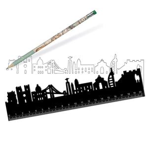Legami - Ruler with Lisbon Skyline - Follow Skyline