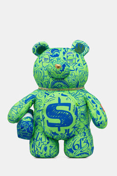 Sprayground - Backpack Sprayground в зелено малък размер с принт 910B7389NSZ