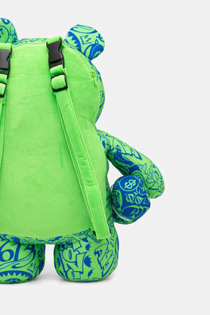Sprayground - Backpack Sprayground в зелено малък размер с принт 910B7389NSZ