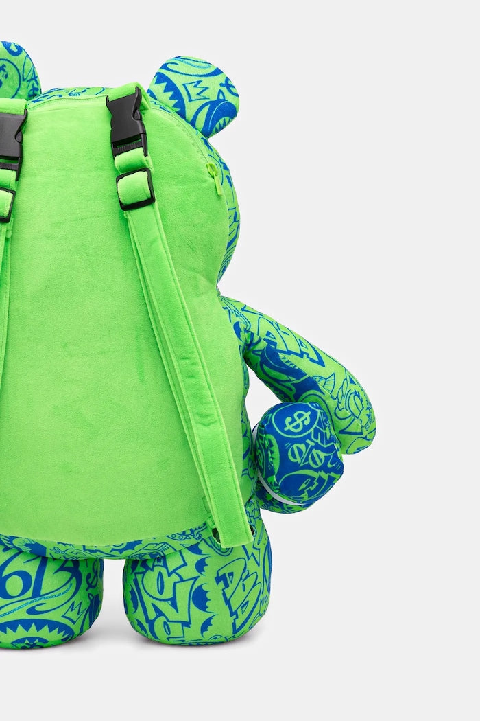 Sprayground - Backpack Sprayground в зелено малък размер с принт 910B7389NSZ