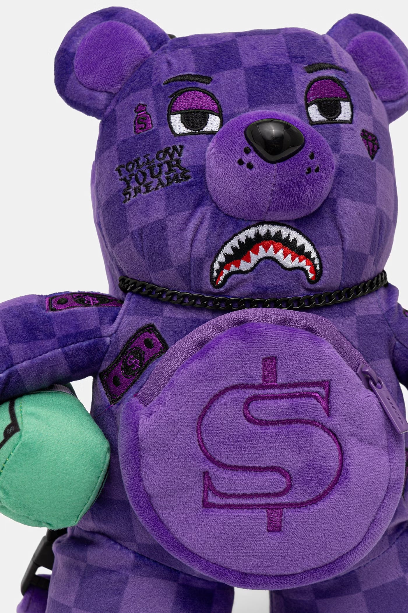 Sprayground - Peluş Ayı Sırt Çantası Mor