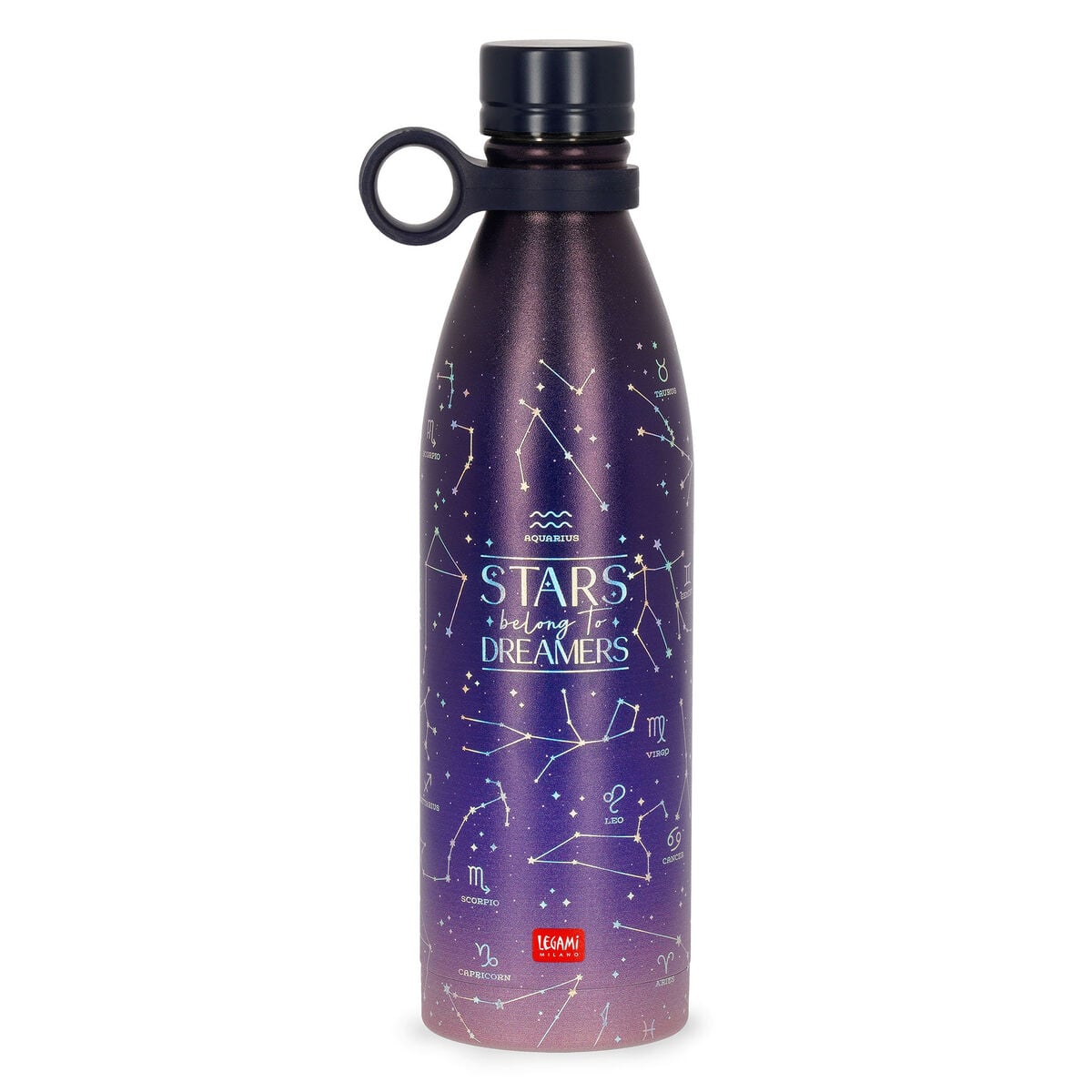 Legami - 800 ml Vakum Şişe - Stars - Sıcak ve Soğuk