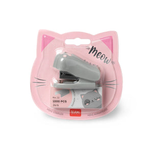 Legami - Kitty Mini Stapler ile Staple Remover - Meow