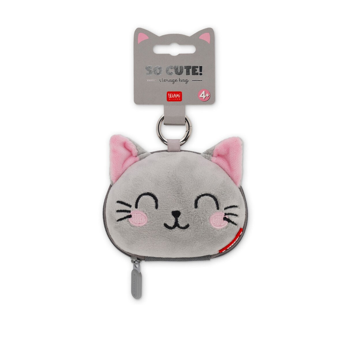 Legami - Kitty Coin Purse with Keychain - Very Sweet!