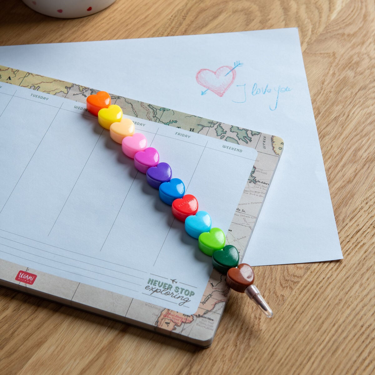 Legami - 12 Stackable Crayons - Dream in Colour