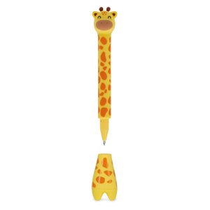 Legami - Giraffe Ballpoint Pen with Base - Stand-Ink Ovation