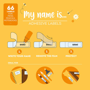 Legami - Sticky Labels with Protective Film - My Name Is... - Bear