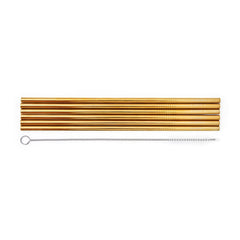 Legami - Set of 6 Stainless Steel Straws - Standard Size