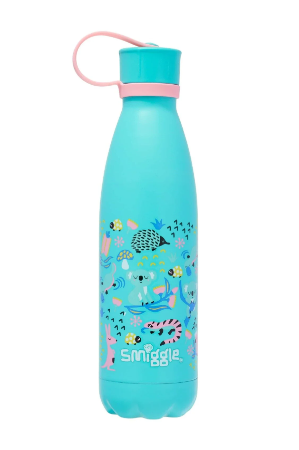 Smiggle - Hi There 500ML Steel Water Bottle with Lid