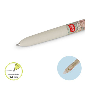 Legami - 3-Colour Erasable Gel Pen - Travel - Make Mistakes