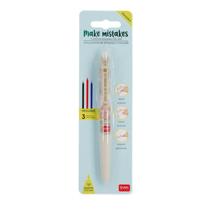 Legami - 3-Colour Erasable Gel Pen - Travel - Make Mistakes