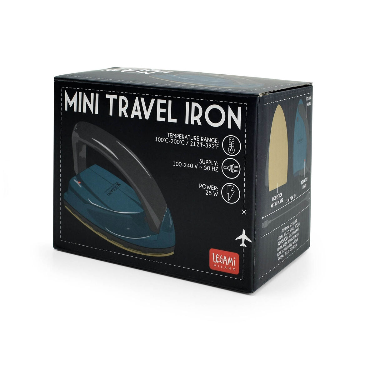 Legami - Mini Travel Iron - Petrol Blue
