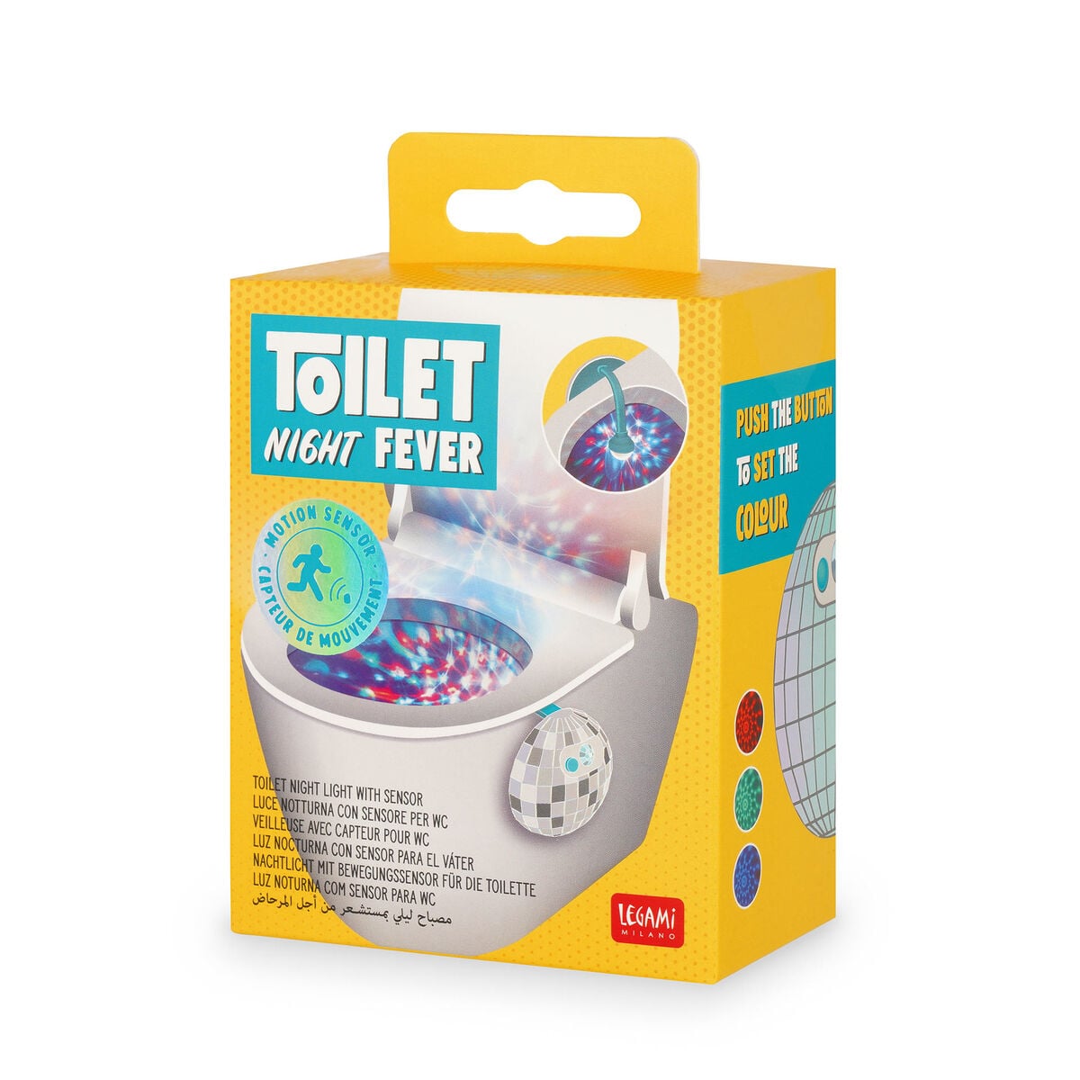 Legami - Bathroom Night Light with Sensor - Toilet Night Fever