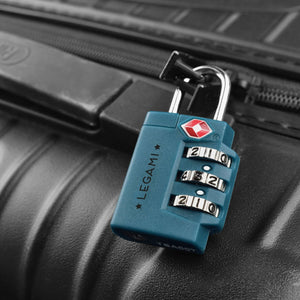 Legami - Luggage Padlock - Petrol Blue