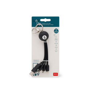 Legami - 8 Ball 6-in-1 Keychain Charging Cable - Link Up