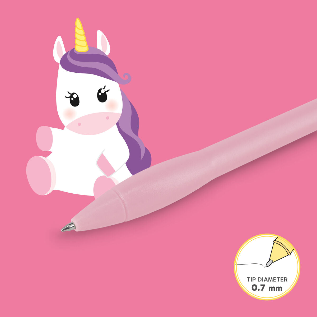 Legami - Illuminated Ballpoint Pen - Unicorn - Writing is Magic