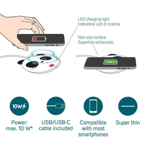 Legami - Panda Wireless Smartphone Charger - Super Fast