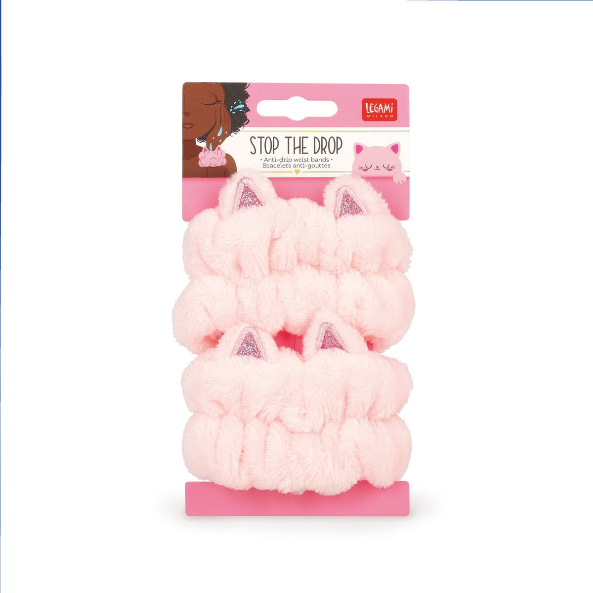 Legami - Kitty Anti-Drip Wrist Bands Skincare - Stop Drop
