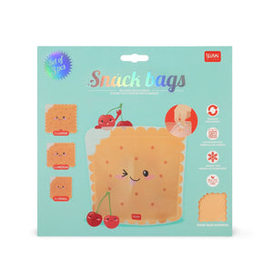 Legami - 3'lü Seti Reusable Snack Bags - Cookie - Snack Bags