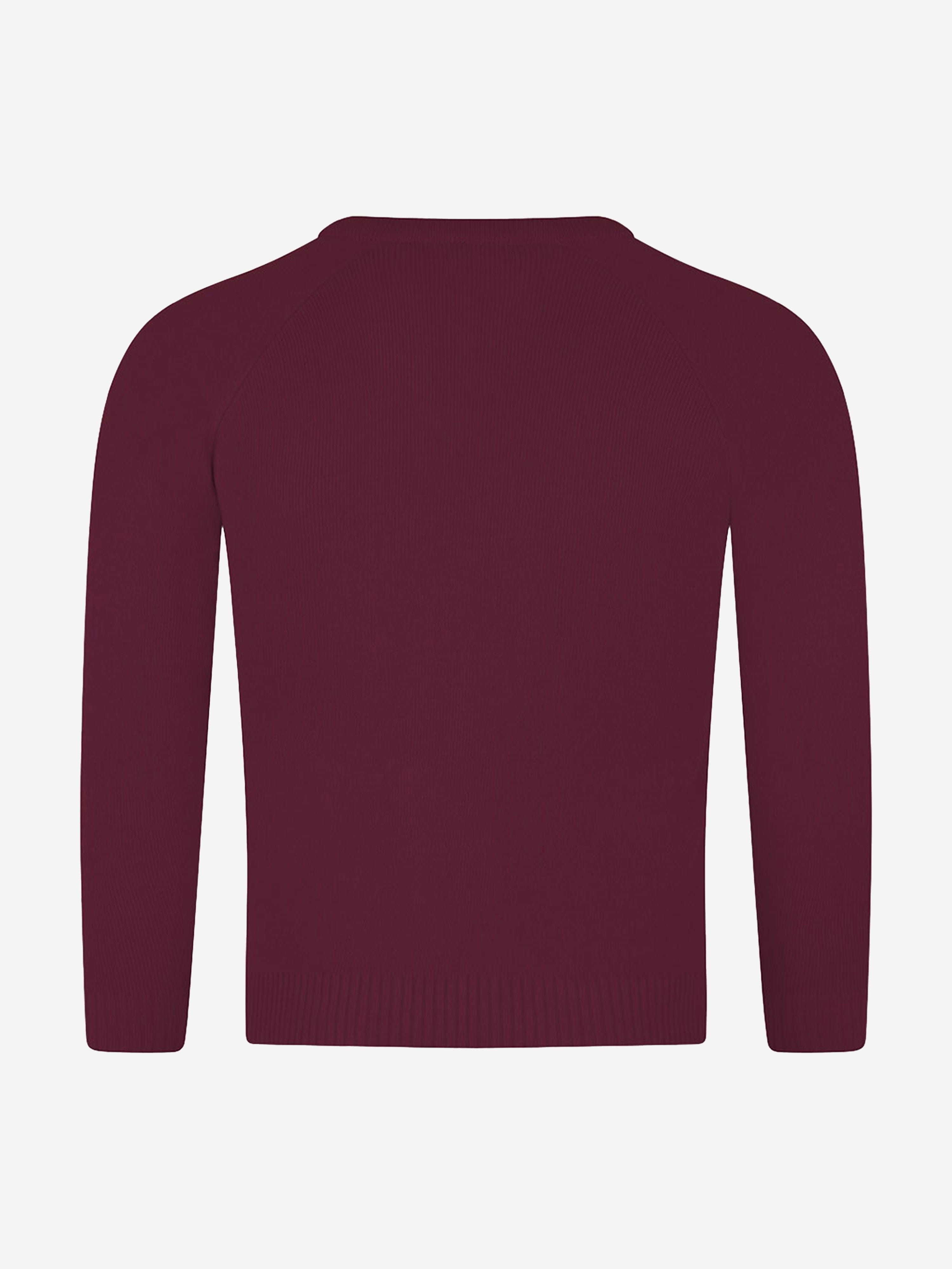 Zeco Kids School Knitted V-Neck Jumper in Maroon