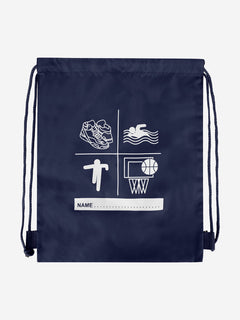 Zeco Kids School Premium Printed PE Bag in Navy (40cm)