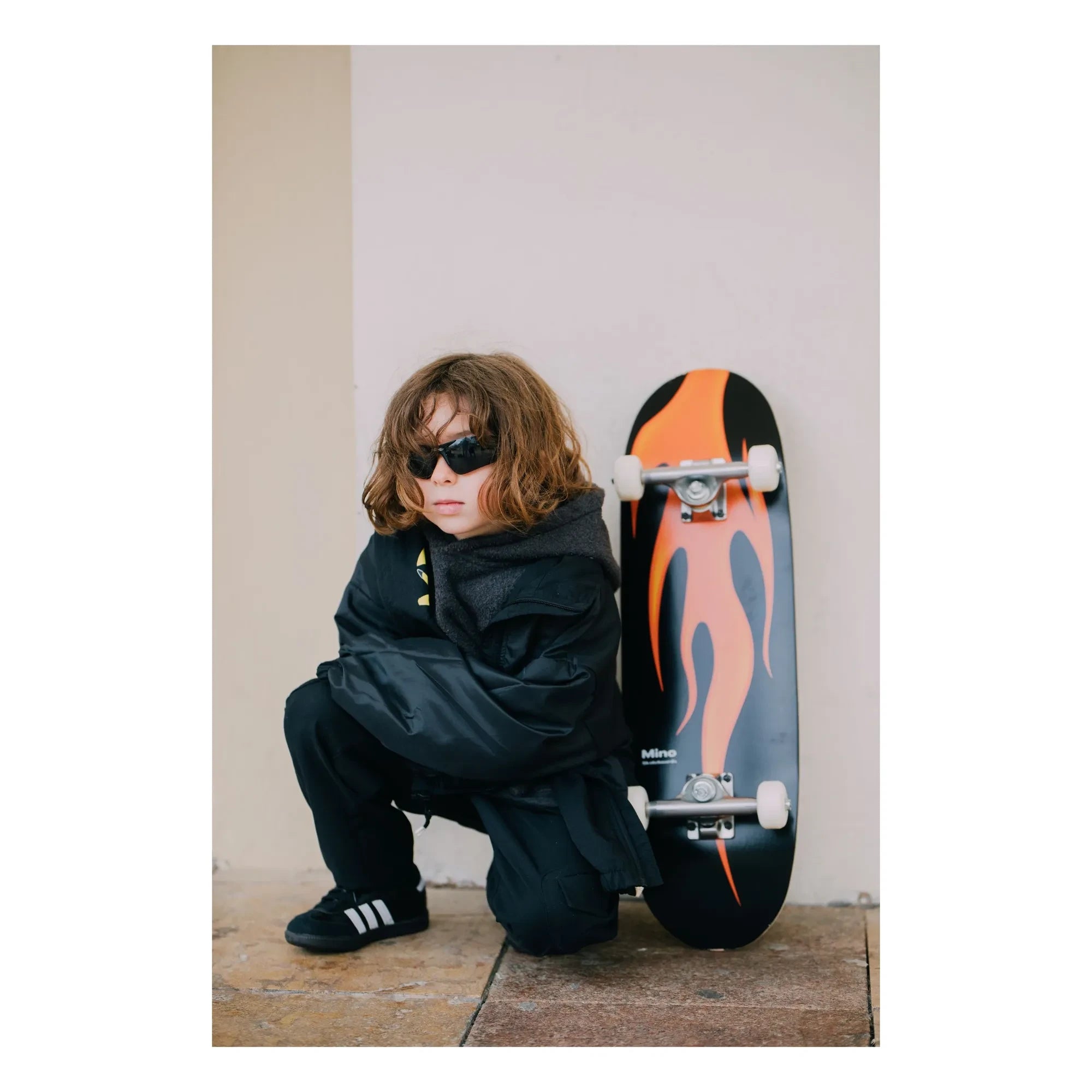 Mino Skateboards - Sunny Flame Kaykay | Siyah