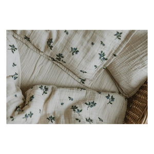 garbo&friends - Blueberry Cotton Muslin Bedding Set | Cream
